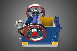 3D PROFESSIONAL GRADE JAW CRUSHER PLATE BREAKER SHREDDER MACHINE 4 model