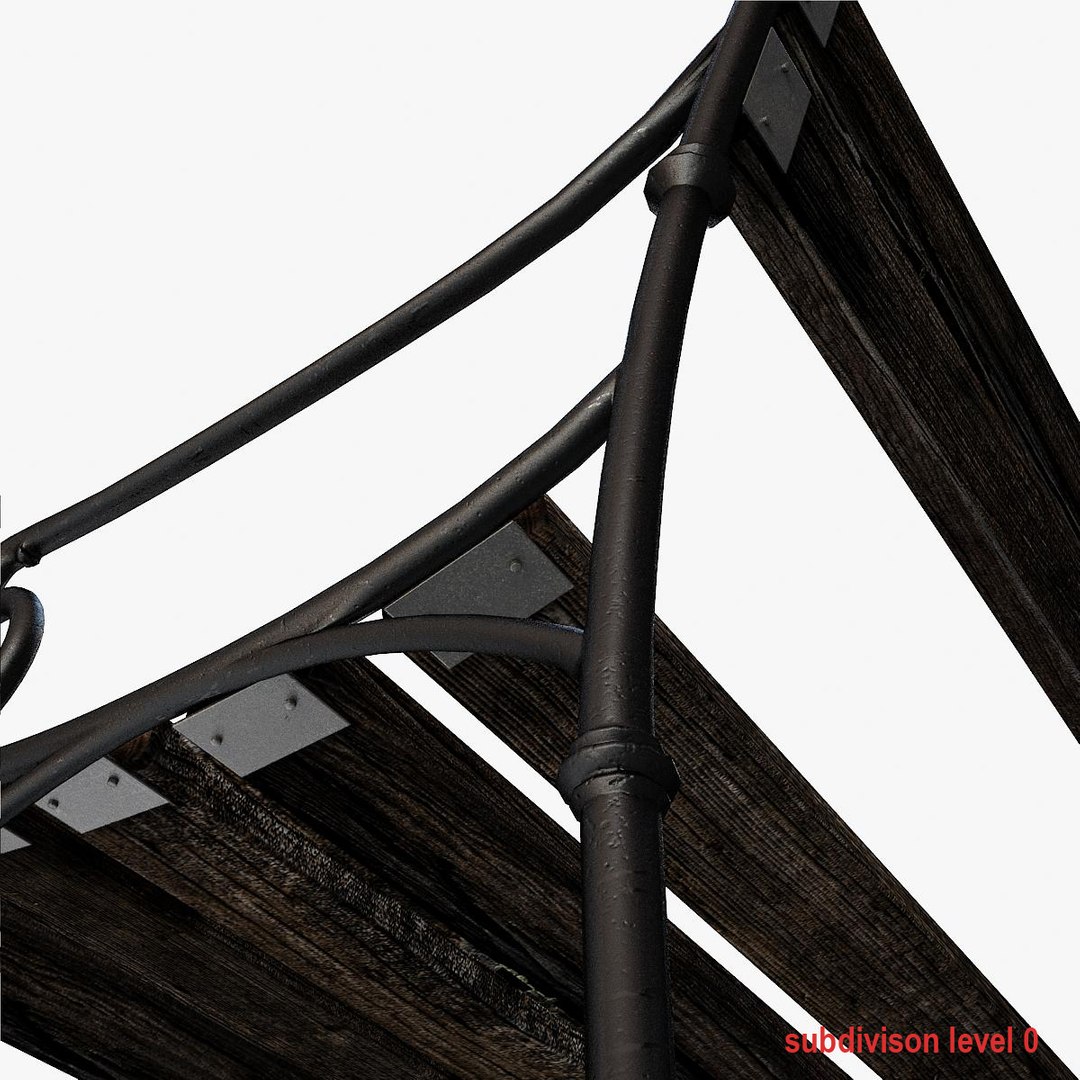 3d model bench 1