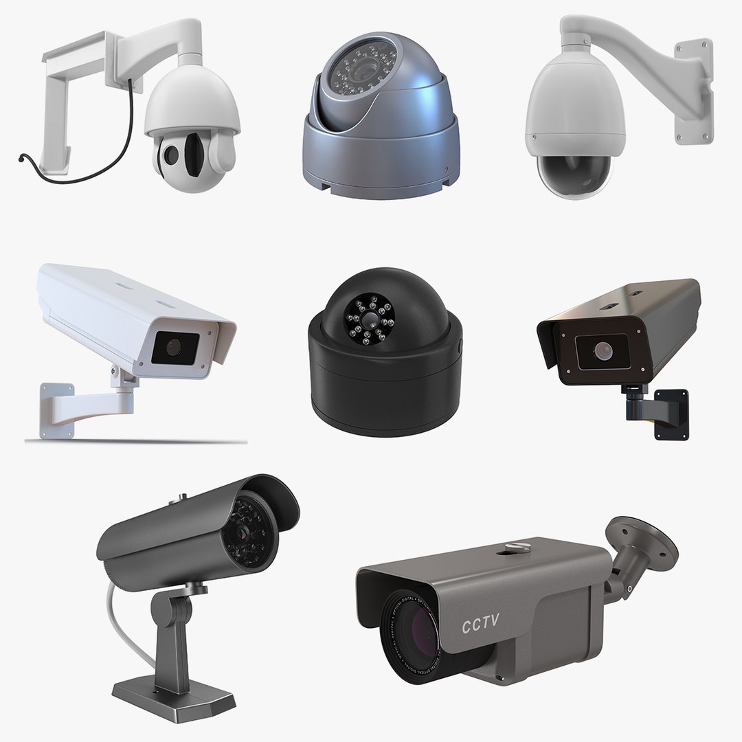 CCTV Cameras Collection 4 3D model preview