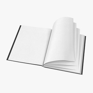 bound sketchbook large 04 3D model