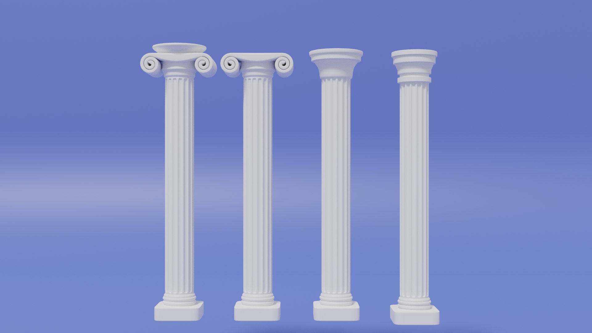 3D Greek And Roman Columns Model TurboSquid 1946357