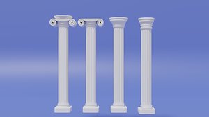 3D Greek and Roman Columns model