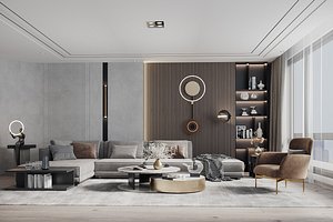 Modern living room 3D model