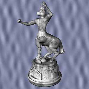 gargoyle chess knight 3d model