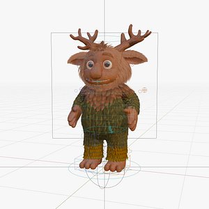 Troll Character rigged 3d model