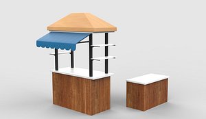 3D Food Carts 3D model model
