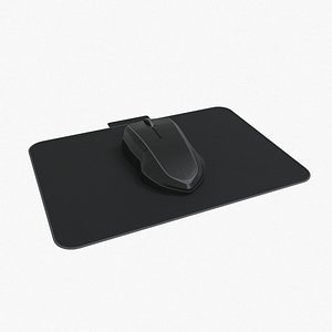 Gaming Mouse with RGB Mouse Pad Set 3D Model $49 - .3ds .blend .c4d .fbx  .max .ma .lxo .obj - Free3D