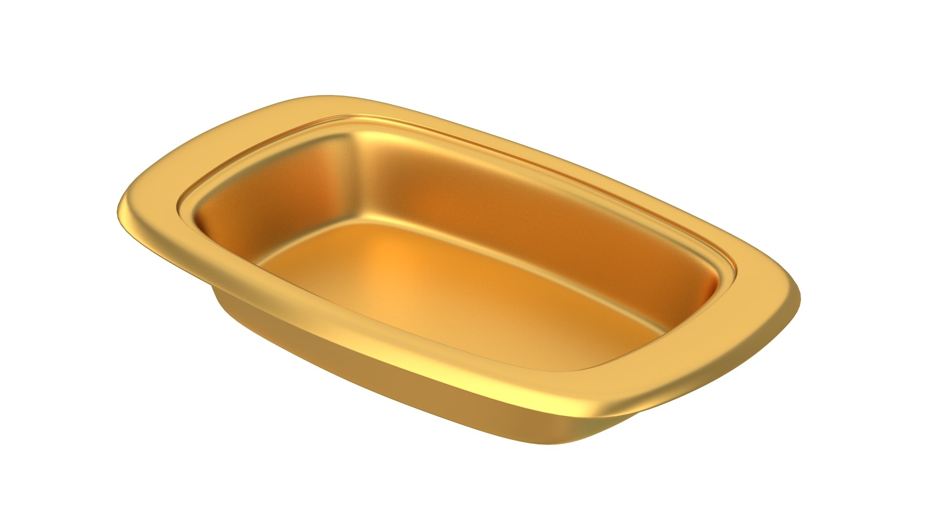 3D Butter Dish Gold - TurboSquid 2169750