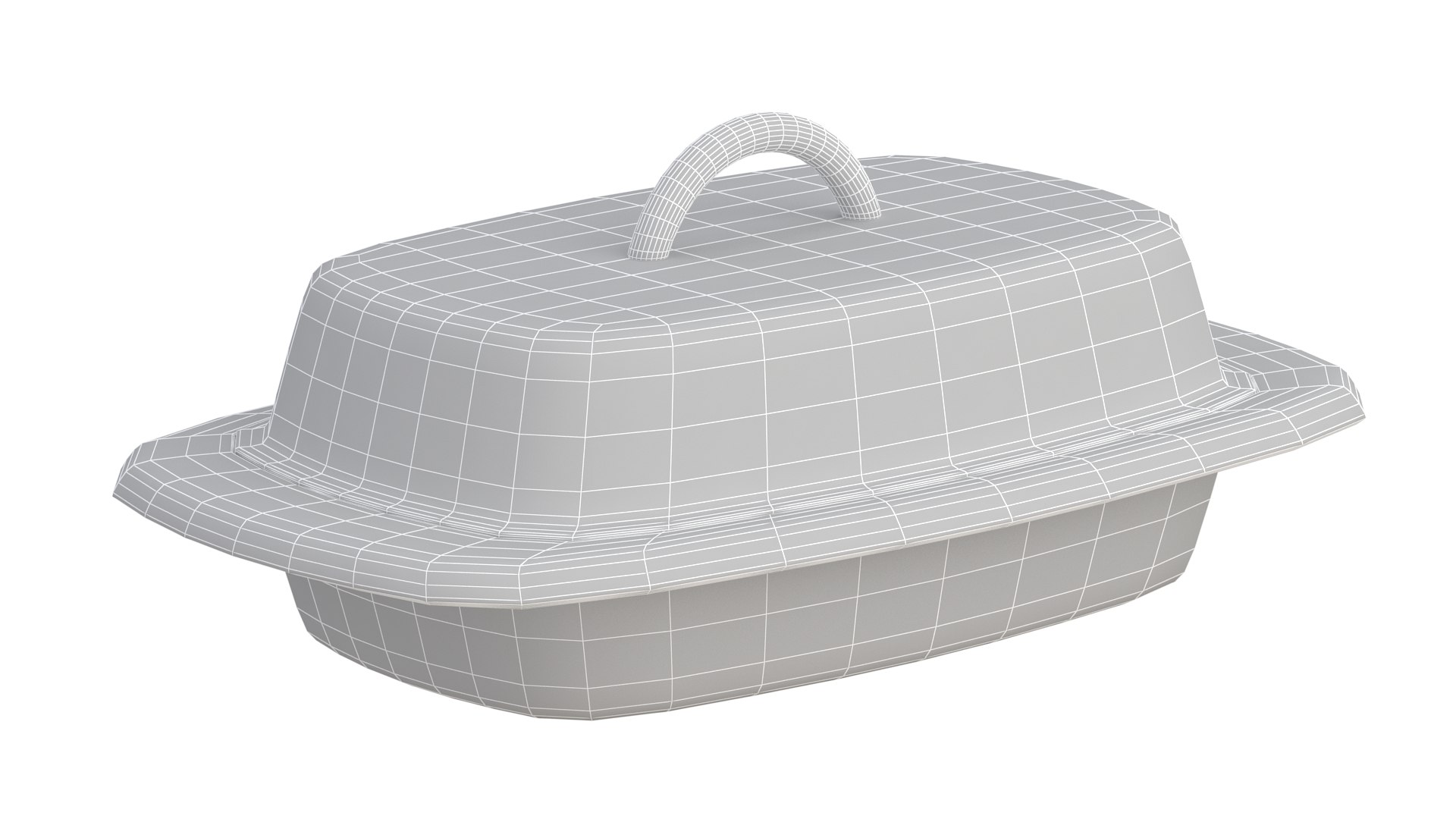 3D Butter Dish Gold - TurboSquid 2169750