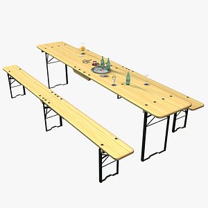 Beer Garden Table And Banks