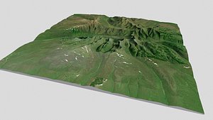 Volcano Bolshaya Ipelka Kamchatka 3D model