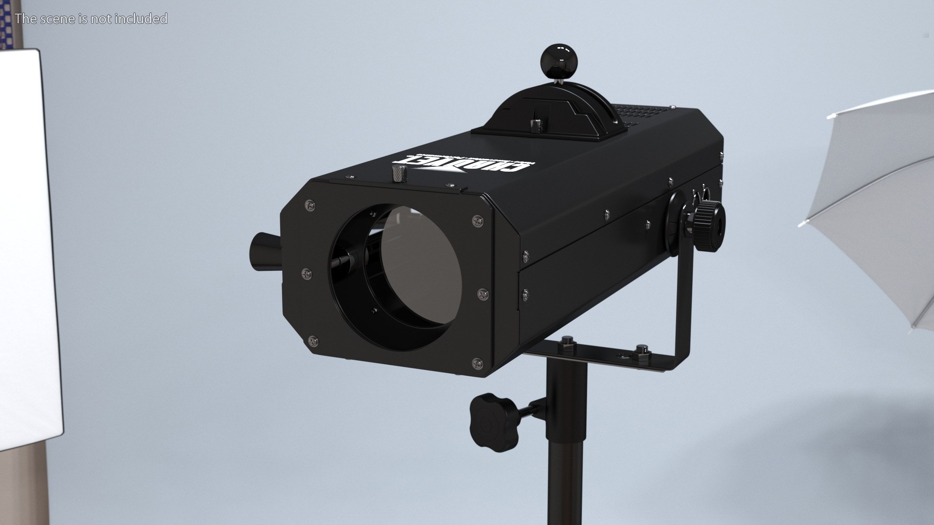 3D Professional Followspot On Tripod Model - TurboSquid 2329692
