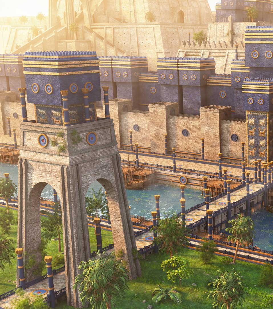 3D Ishtar Gate environment model https://p.turbosquid.com/ts-thumb/Qy/VDA62S/OI/babelland2/jpg/1713950460/1920x1080/fit_q87/440a49a65a18cd76d239f18eb3a61882aa17186d/babelland2.jpg