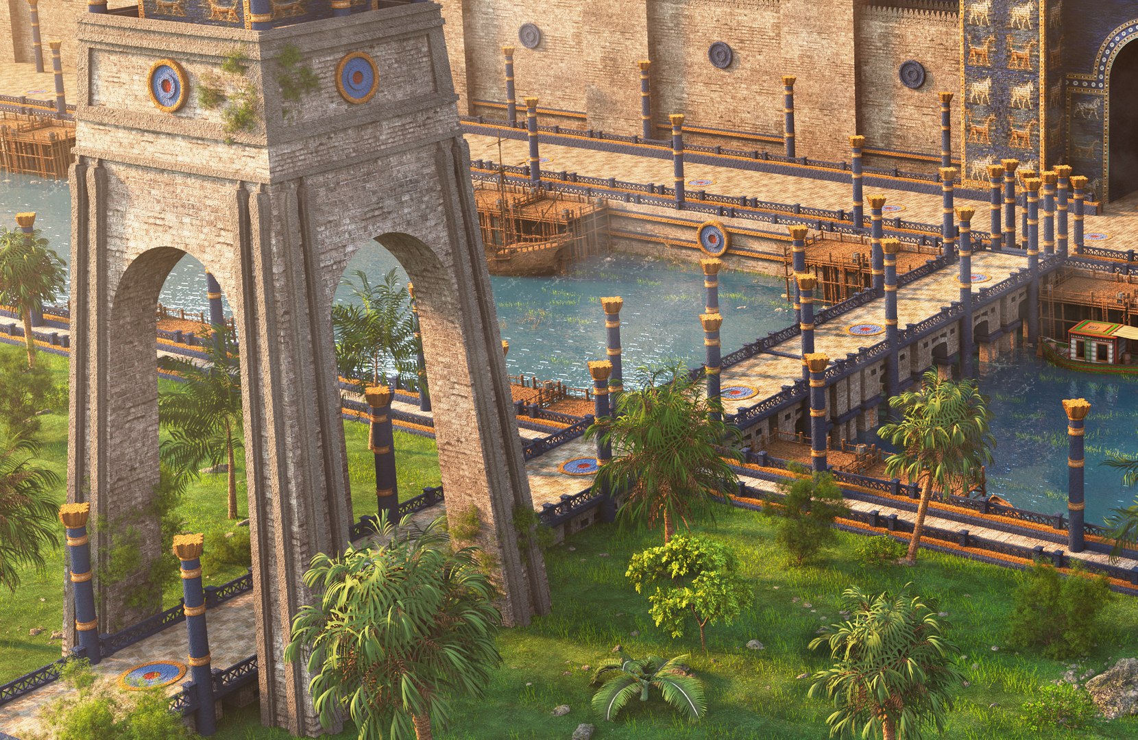3D Ishtar Gate environment model https://p.turbosquid.com/ts-thumb/Qy/VDA62S/jl/babelland11/jpg/1713950465/1920x1080/fit_q87/7e4d3dd8bfb9417614b6d2ff12a3f2acc0518c5e/babelland11.jpg