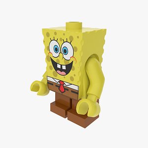 Stylized SpongeBob LEGO Character