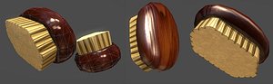3d model of antique bath brush