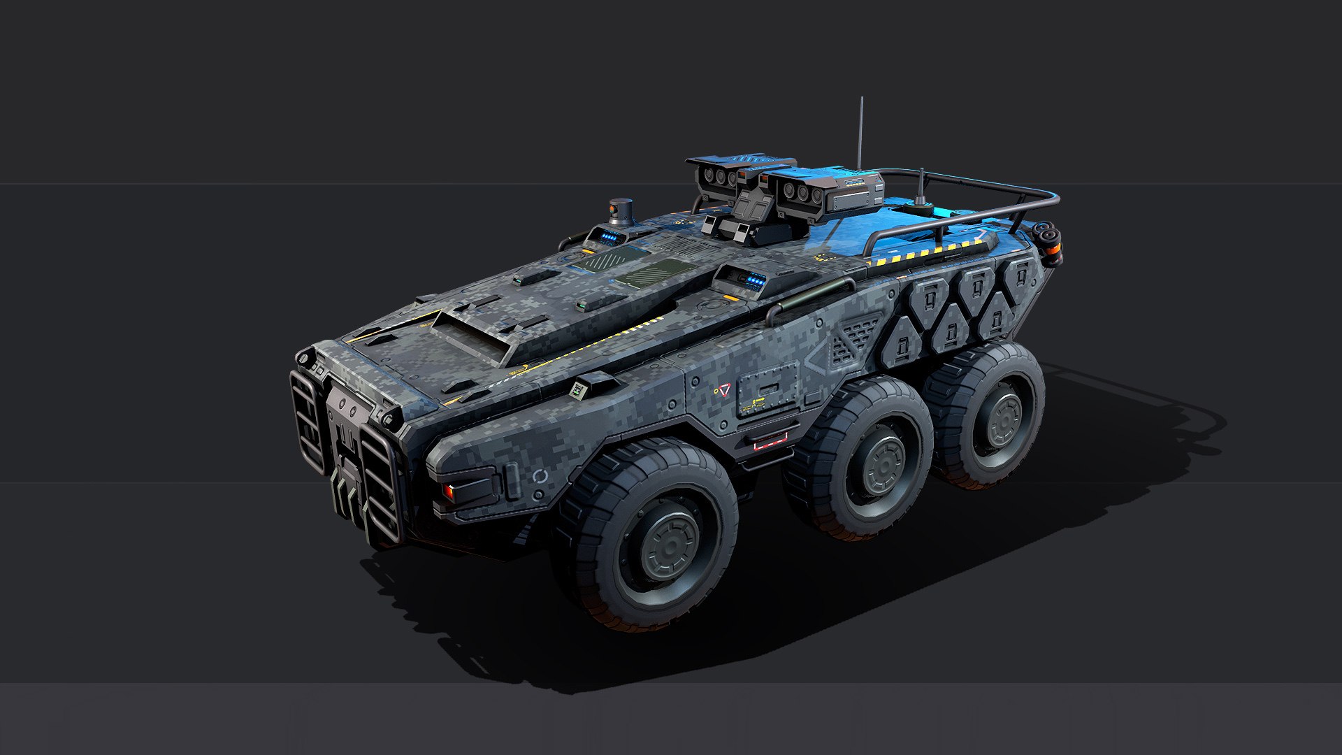 3D RTS 23 - Armoured Vehicle 6X6 - TurboSquid 2238583