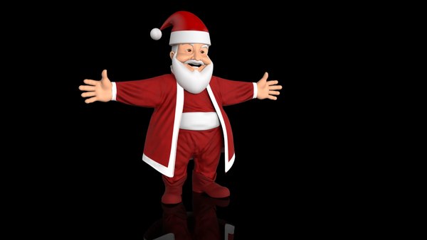 santa 3d model