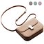 3D Brown Flap Genuine Leather Square Shoulder Message Bag