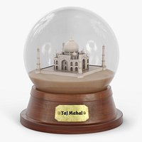 Taj Mahal Souvenir Glass Globe