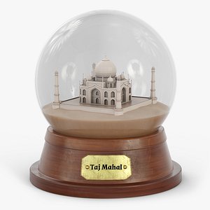 Taj Mahal Souvenir Glass Globe