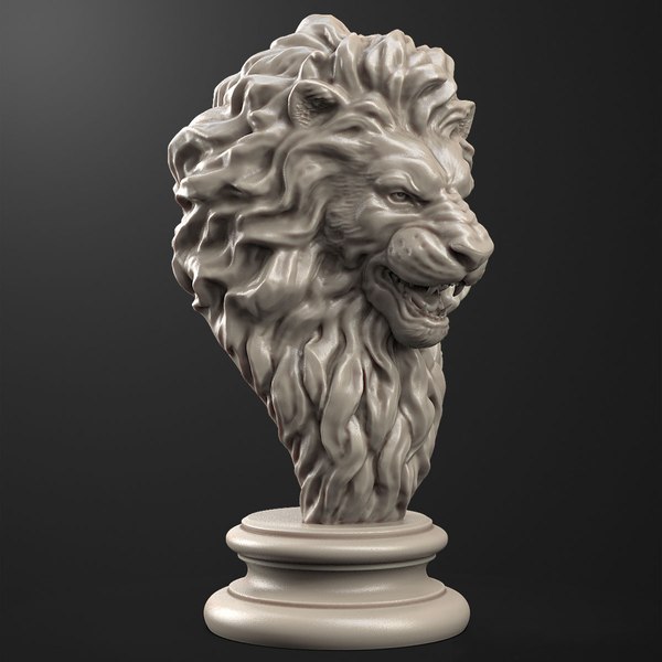 lion head 3d max