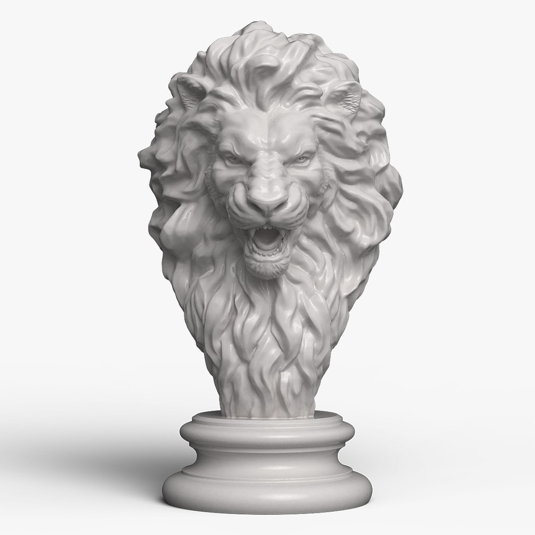 Lion Head 3d Max