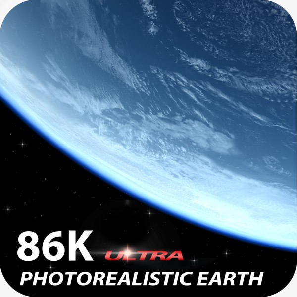 3d model of solar 86k earth surface