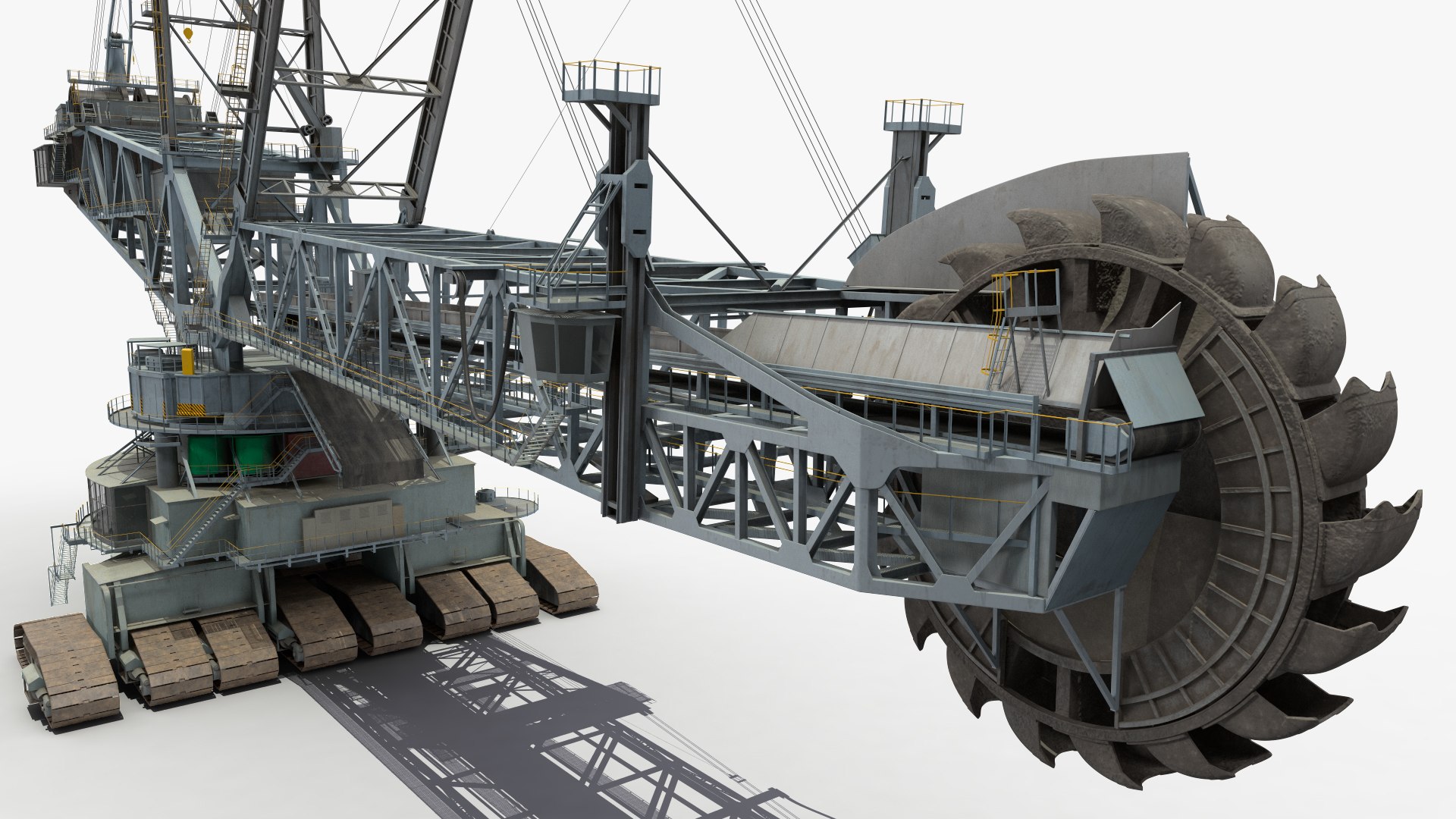 Bagger 293 Bucket Wheel Excavator 3D model TurboSquid 1780510