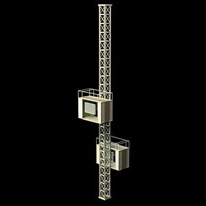 elevator construction 3D model