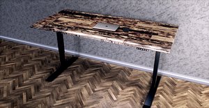 3D standing desk model