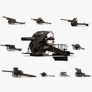 Schwerer Gustav 800mm Railroad Gun Modelo 3D - TurboSquid 1204286