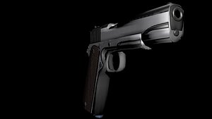 M1911 low poly 3D model