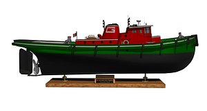 3d tugboat model