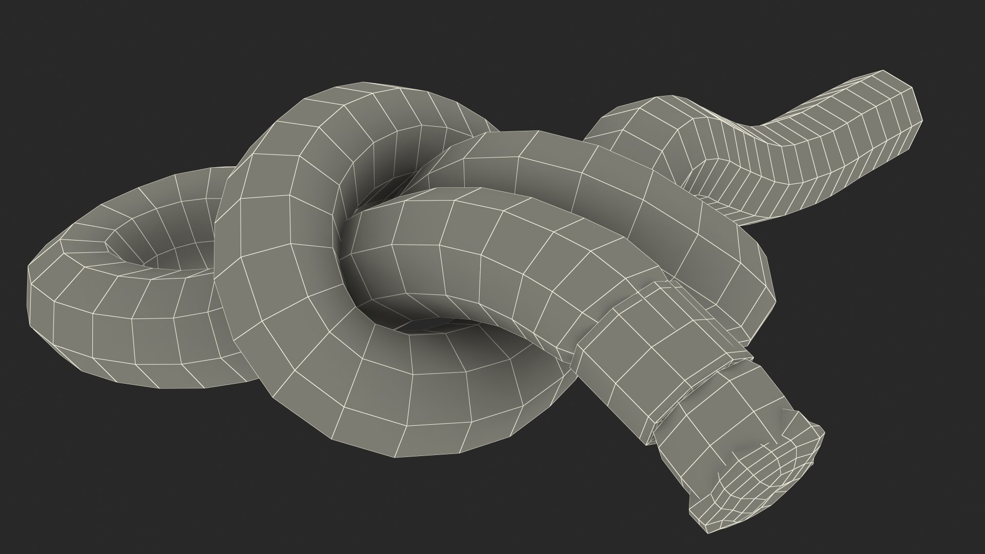 3D knots 4 rope model - TurboSquid 1701446
