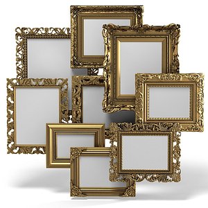 Grand Carved Picture Frame Set