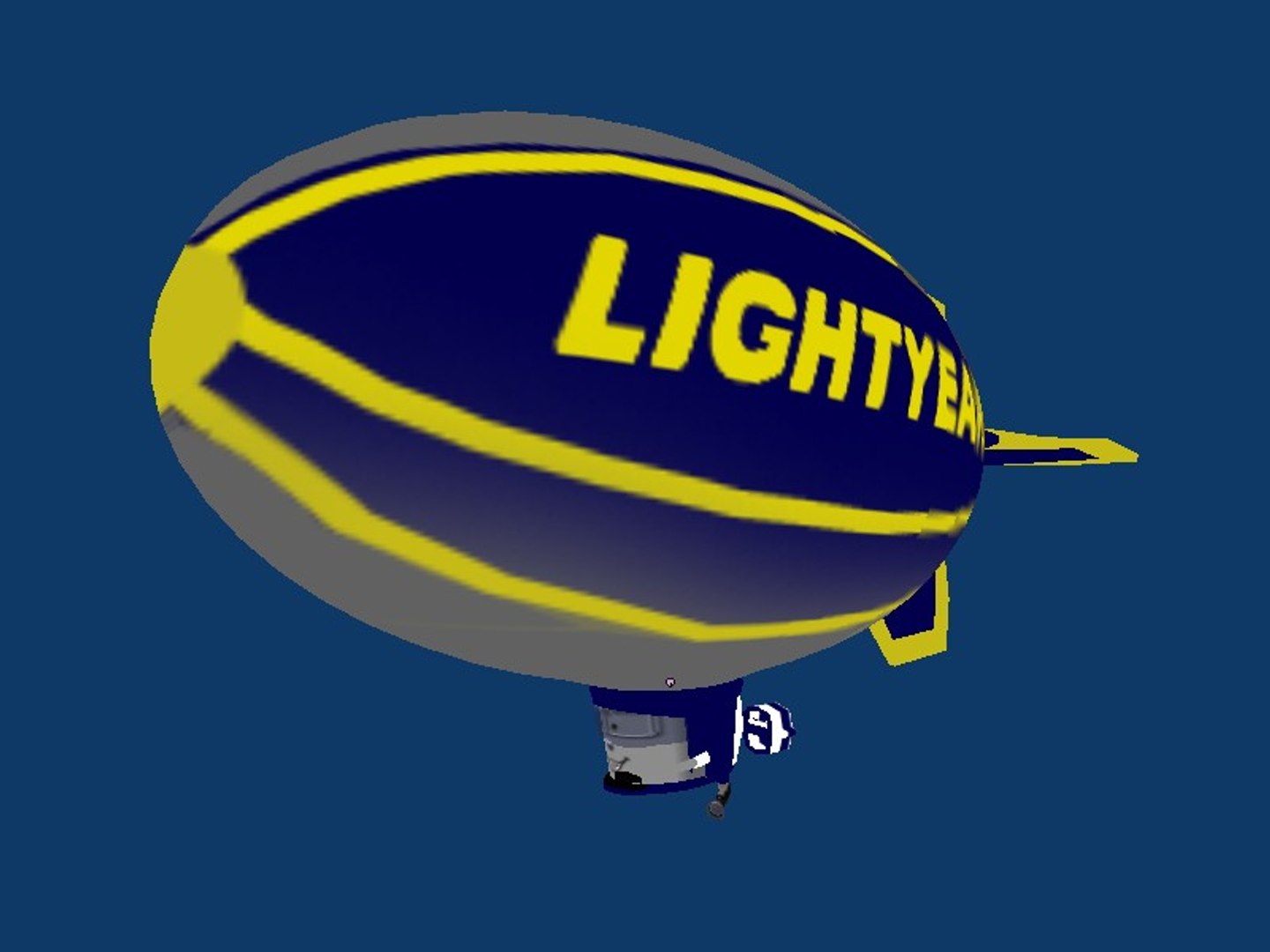 3d Blimp Lightyear Model