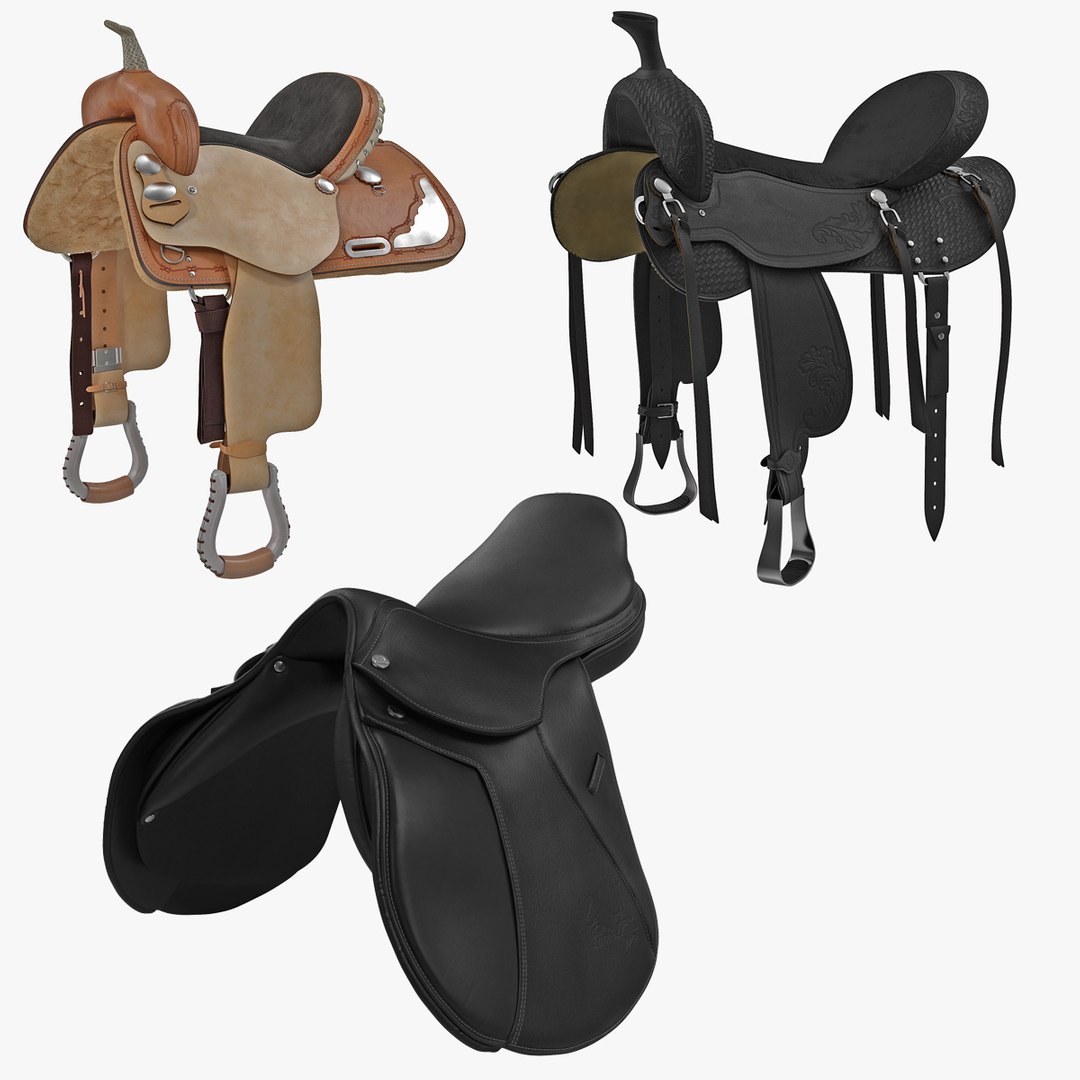 3D Saddles Collection model https://p.turbosquid.com/ts-thumb/Qz/DJvM73/0p/saddlescollection3dmodels00/jpg/1771607100/1920x1080/fit_q87/dd175c416a6d515fb7207d7de9bbe7684bb29861/saddlescollection3dmodels00.jpg