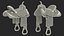 3D Saddles Collection model