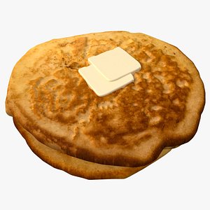 3D model pancake food