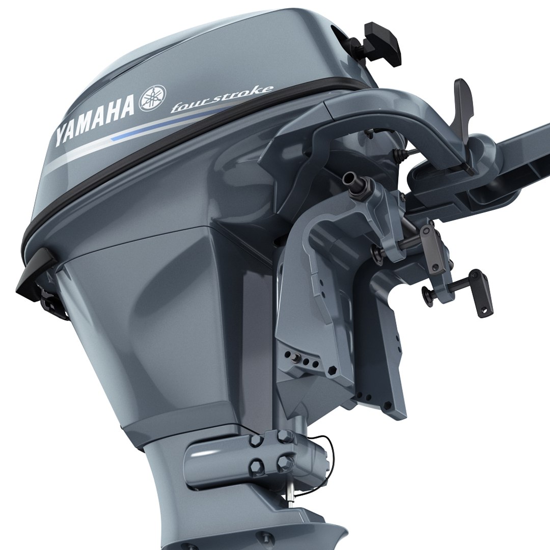 3ds Max Yamaha F15 Portable Outboard Engine