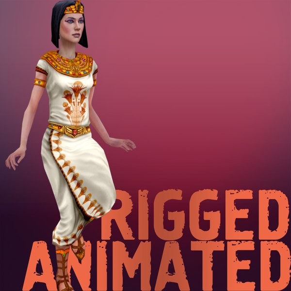 3D Модель Сфальсифицированная Египетская Жрица - TurboSquid 1325317