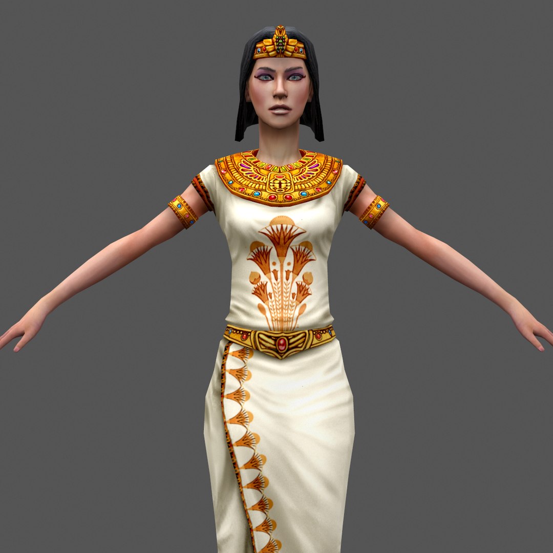 Egyptian priestess rig 3D - TurboSquid 1325317