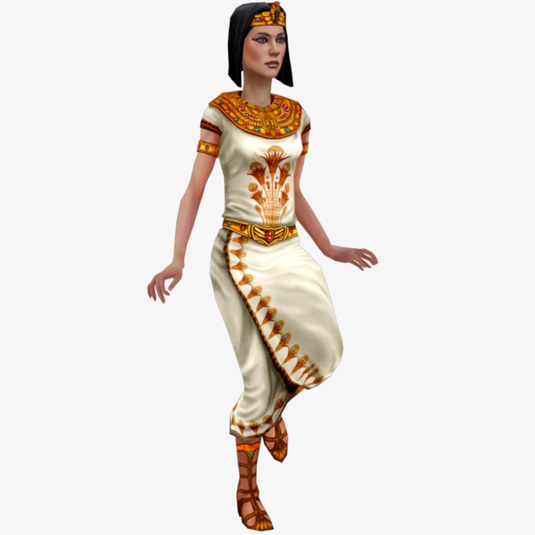 Egyptian Priestess Rig 3d - Turbosquid 1325317