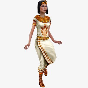rigged Egyptian priestess