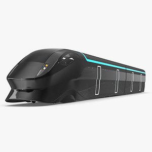 Futuristic Passenger Train Grey