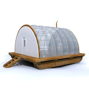 greenhouse shed 3d model