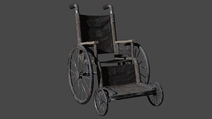 3D Old Wheelchair