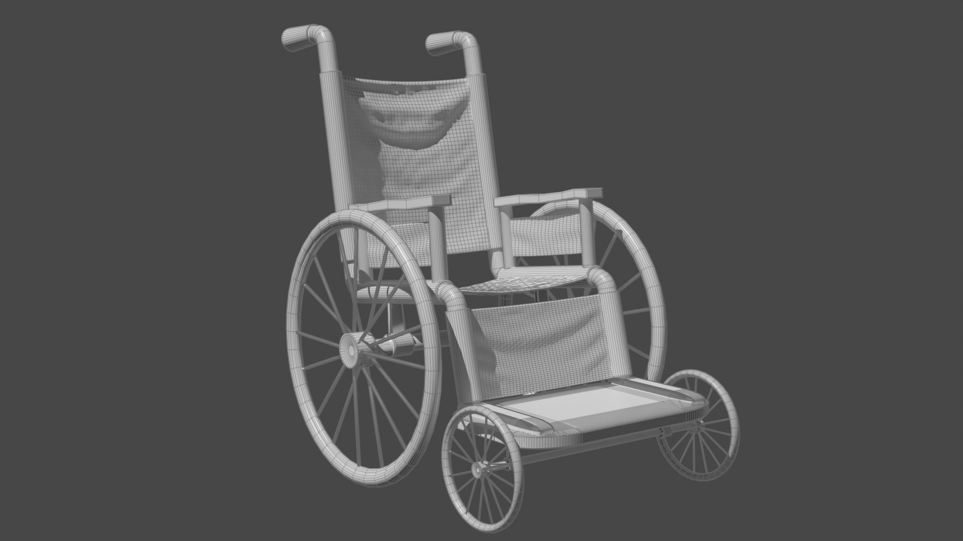 3D Old Wheelchair TurboSquid 2077170