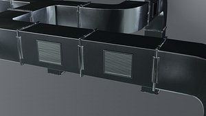 Ventilation Modular Parts 3D model